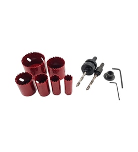 Fixonic Dmax DMX4502 19-57mm Bi Metal Panç Adaptör Seti (Kırmızı)