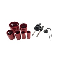 Fixonic Dmax DMX4502 19-57mm Bi Metal Panç Adaptör Seti (Kırmızı)