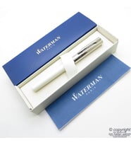 Waterman Allure Deluxe Beyaz Dolma Kalem  İsme Özel Kalem  Hediyelik Kalem