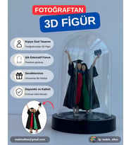 Fanus İçinde Kişiye Özel 3D 2 Kişilik Figür (10cm)