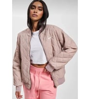 Nike Reversible Synthetic Fill Versity Loose Fit Bomber Jacket Kadın Çift Taraflı Bol Kesim Ceket Bej