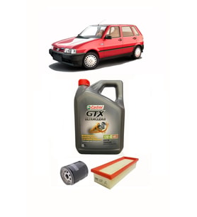 FİAT UNO 70 S 70 SX 70 SXİE 1.4 İE YAĞ BAKIM SETİ 4L CASTROL GTX MOTOR YAĞI + HAVA + POLEN FİLTRESİ