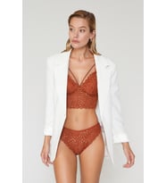 Liona Dantelli Ekru Bralet Takım