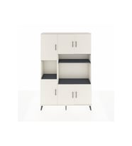 Arges Dolap 9 Raflı 6 Kapaklı 132x30x195 Aytaşı-Aytaşı/Antrasit
