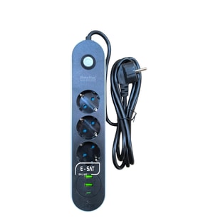 SHOWMAX 4628 3 LÜ 2 MT 2 USB 1 TYPE C GİRİŞLİ TERMAL AKIM KORUMALI GRUP PRİZ
