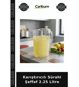 Özel Üretim Pratik Mutfak Servis İçecek Şeffaf Karıştırıcılı Sürahi