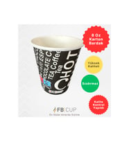 FB Cup  8 Oz Karton Bardak 1.000 Adet Sızdırmaz