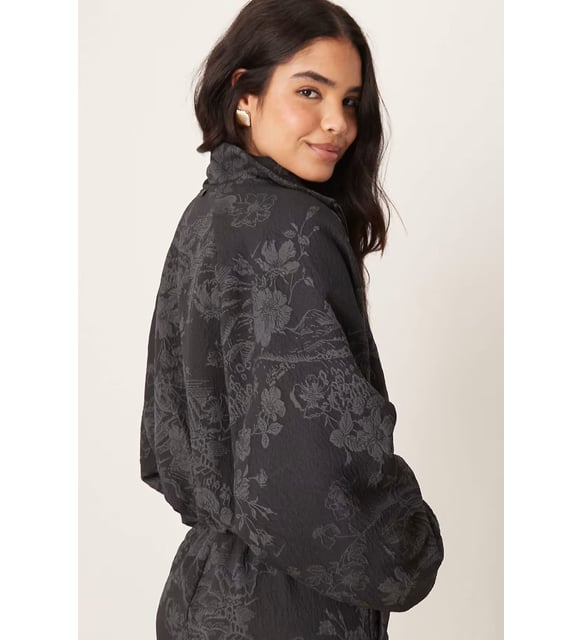 Nike Full Zip Jacquard Print Track Oversize Jacket Kadın Oversize