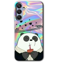 Galaxy A55 Kılıf HD Desen Baskılı Kılıf - Milkshake Panda