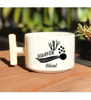Kuaförlere Özel  T Kulp Nescafe Fincanı