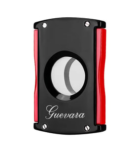 Guevara Kırmızı-Siyah Metal Puro Makası Kesici (Karışık)