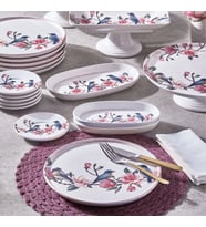 Fecra Pink Bird 18 Parça Servis ve Sunum Seti
