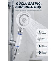 Su Tasarruflu Filtreli Duş Başlığı Yüksek Basınçlı Modern Duş Başlığı