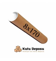 8x170 cm Kapaklı Silindir Postüp Rulo Gönderi Kutusu