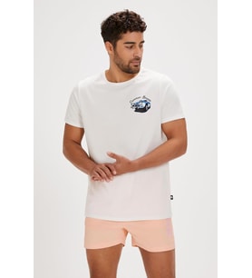 Bad Bear DUSTIN T-SHIRT OFF-WHITE Erkek Tişört Beyaz S-XXL
