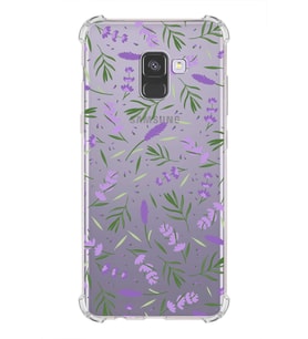 PrintiFy Samsung Galaxy A8 2018 Uyumlu Water Color 3 Baskılı Şeffaf Köşe Korumalı Antişok Kılıf