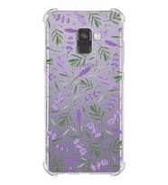 PrintiFy Samsung Galaxy A8 2018 Uyumlu Water Color 3 Baskılı Şeffaf Köşe Korumalı Antişok Kılıf