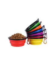 Kedi Köpek Mama Ve Su Kabı Katlanabilir 350 ml (Çok Renkli)