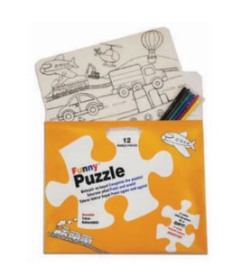 Funny Mat Puzzle - Taşıtlar 30x40cm