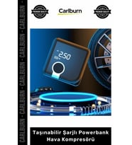 #Kompresör 4000mAh Batarya Akıllı Dijital Gösterge Taşınabilir Şarjlı Powerbank Hava Kompresörü