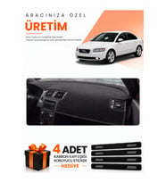 VOLVO S40 (2008-2012) Uyumlu Torpido Koruma Örtüsü Oto Kılıfı - Siyah