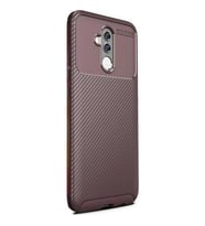 Zore Mate 20 Lite ile Uyumlu Negro Silikon Kılıf Kahverengi