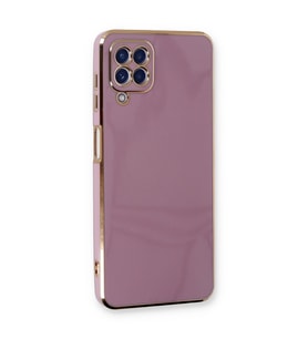 Galaxy A22 Kılıf Volet Silikon - Mor