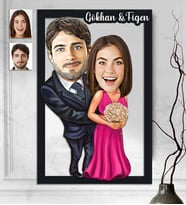 Kişiye Özel 3D  Ahşap Tablo Sevgililer Günü Hediyesi 30x40 -18