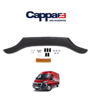 CAPPAFE Fiat Ducato Ön Kaput Koruyucu Rüzgarlık 4mm Parlak Siyah 2014-›