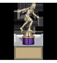 ODAK KUPA - Figürlü Kupalar - Bowling Kadın Figürlü Kupalar FG-002 C - 19 cm