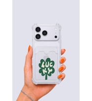 iPhone 17 Pro Max Kartlıklı Lucky Yonca Desenli Kılıf - GLST2286-3116