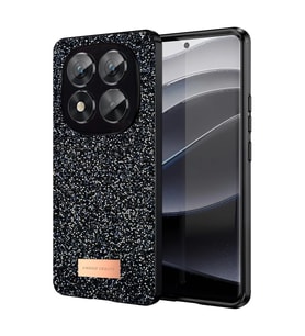 Onegif Xiaomi Redmi Note 14 Pro 5g Bright Simli Kapak - Siyah