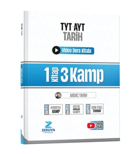 Zeduva Yayınları Ardıç Tarih Tyt-Ayt Tarih 1 Kitap 3 Kamp Video Ders Kitabı