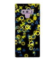 Samsung Galaxy Note 9 Kapak  Semboller Tasarımlı Şeffaf Silikon Kılıf