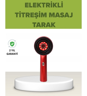 Elektrikli Titreşim Masaj Tarak Kırmızı Işık Terapi