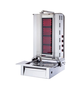 Işıkgaz Silverinox Elektrikli 4 Radyanlı Alttan Motorlu Döner Ocağı