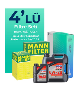 Mann Hyundai Tucson 1.6 Dizel Filtre Bakım Seti Liqui Moly Motor Yağlı (2020-2024) 4 Lü