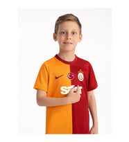 Galatasray Orijinal 23/24 5 Yıldız Parçalı İç Saha Çocuk Forma (Sarı-Kırmızı)