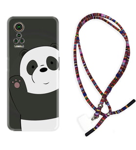 General Mobile GM 21 Pro GM 22 Pro Plus Kılıf Boyun Asklı Rasta Silikon Hello Panda 1709