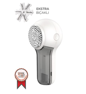 Torima M23 Exstra Bıçaklı Şarjlı Tüy Temizleme ve Tiftik Temizleme Makinesi (Beyaz)