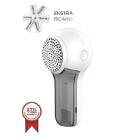 Torima M23 Exstra Bıçaklı Şarjlı Tüy Temizleme ve Tiftik Temizleme Makinesi (Beyaz)