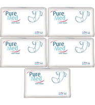Puremed Yetişkin Bezi Bel Bantlı Tekstil Yüzey M - Orta - Medium 150 Adet (5PK*30)