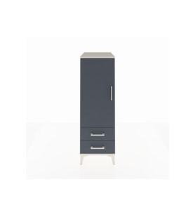 Kronos Dolap 3 Raflı 2 Çekmeceli Tek Kapaklı 44x59x134 Aytaşı-Antrasit