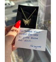 925 AYAR GÜMÜŞ KELEBEK KOLYE SEVGİLİ HEDİYE