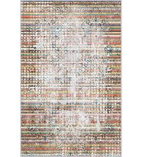 Eliana Home Baskılı, Yıkanabilir Kaymaz Taban Salon Halısı LNA0206-SD230 100x150 cm (Krem)