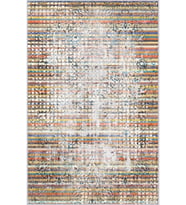 Eliana Home Baskılı, Yıkanabilir Kaymaz Taban Salon Halısı LNA0206-SD230 100x150 cm (Krem)