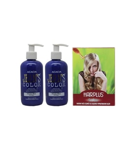 Jeans Color Saç Boyası Mavi Rüya 250ml 2 adet Ve Hairplus Saç Açıcı