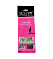 VURGUN 80gr 10 İğneli F2 Kısa Köstek Siyah İğne Yeşil Organze Çapari
