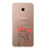 Samsung Galaxy J4 Plus Kapak Aşk Tasarımlı Şeffaf Silikon Kılıf
