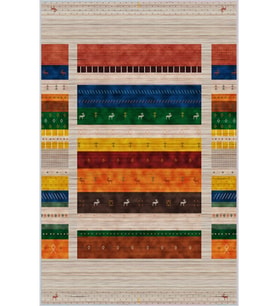 Eliana Home Baskılı, Yıkanabilir Kaymaz Taban Salon Halısı LNA1327-HS-515 100x150 cm (Kırmızı)